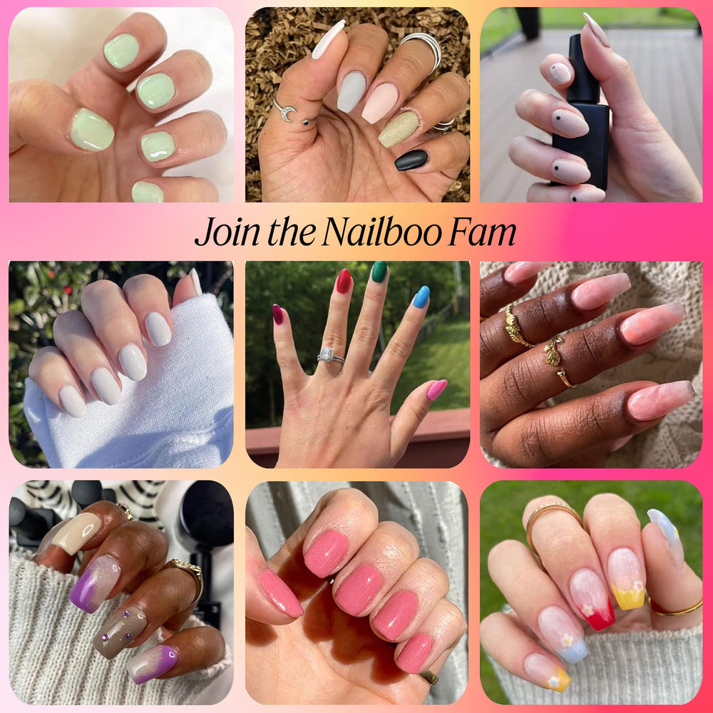 Nailboo Frenchie press-on nails reuse-ready option supports multiple wear with care.