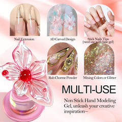 NAIL GIL moldes de silicona 3D con flores para decoración