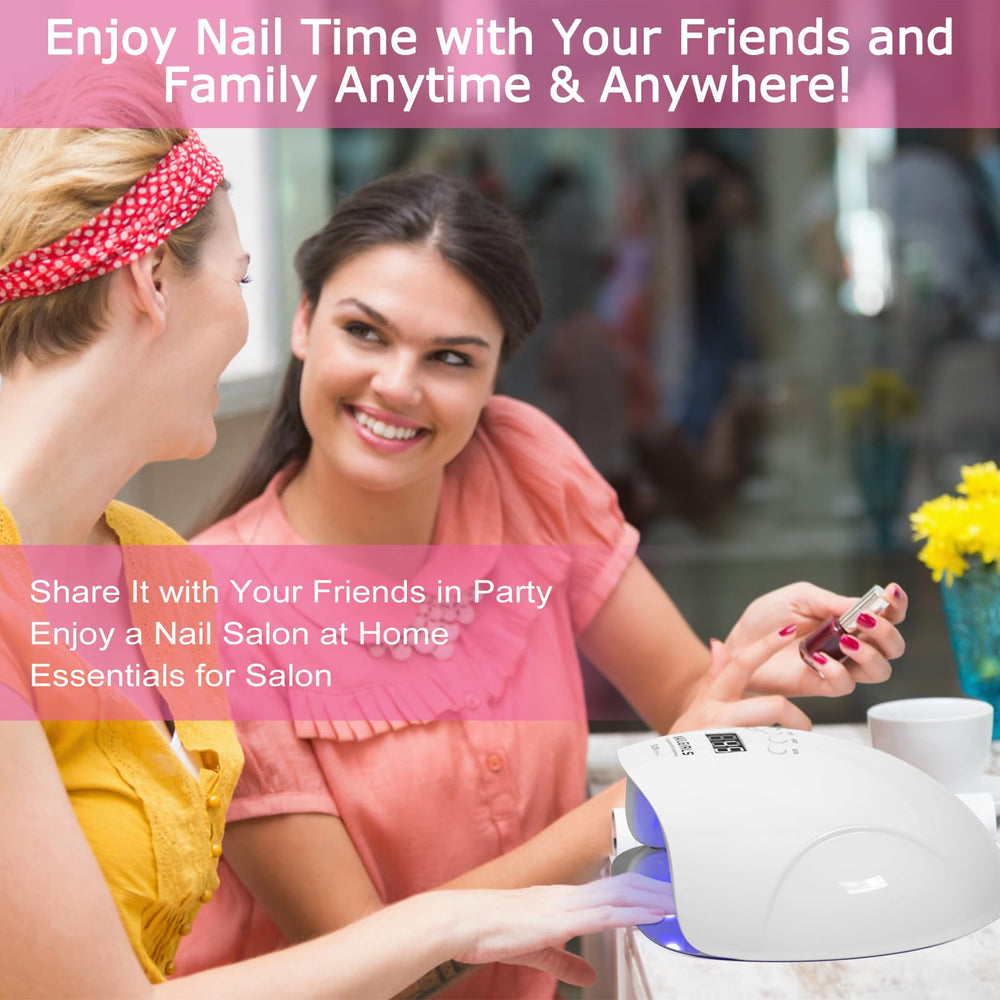 NAILGIRLS 150W lamp auto sensor enables hands-free curing during mani-pedi
