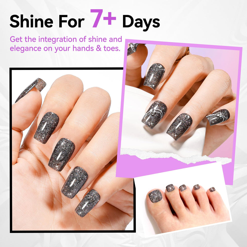 Nailshion Fast Air Dry Nail Polish action shot highlights rapid drying capability