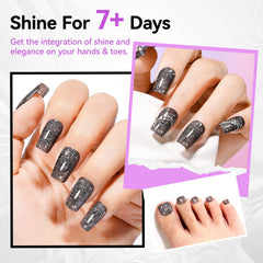 Nailshion Fast Air Dry Nail Polish action shot highlights rapid drying capability