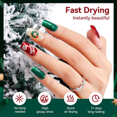 Nailshion wide flat brush aids smooth, even coverage in fewer strokes.