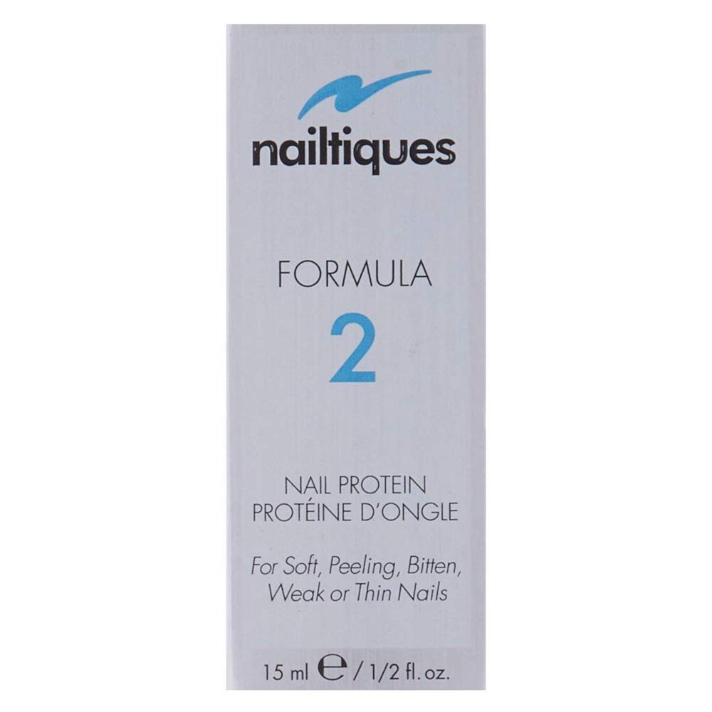 Nailtiques Formula 2 application brush demonstrates easy nightly use for resilient nails.
