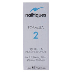 Nailtiques Formula 2 application brush demonstrates easy nightly use for resilient nails.