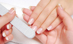 Nailtiques Formula 2 brush application demonstrating easy coat application for quick-dry finish