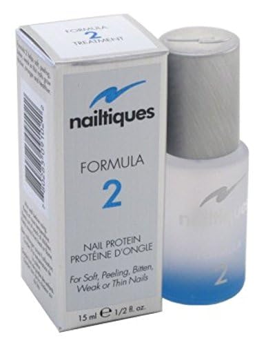 Nailtiques Formula 2 dried coat on nails for long-lasting protection
