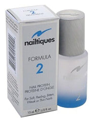 Nailtiques Formula 2 dried coat on nails for long-lasting protection