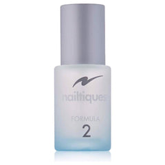 Nailtiques Formula 2 Nail Protein bottle boosts strength for soft, peeling nails.