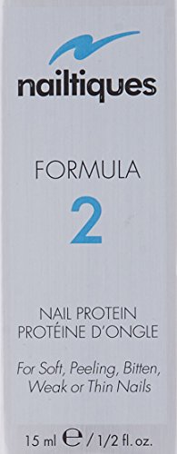 Nailtiques Formula 2 Protein brush application demonstrates daily nail care.