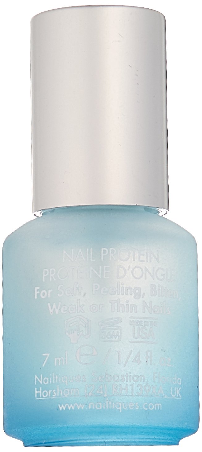 Nailtiques Nail Protein Formula 2 on nails during application for smoother nails