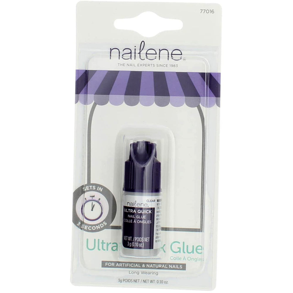 Nailtiques Ultra Quick Nail Glue 3-pack applicator tip ready for precise placement and repair