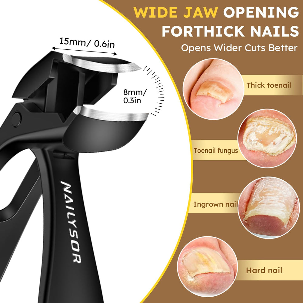 Nailysor 8mm wide jaw opening tackles thick nails with ease