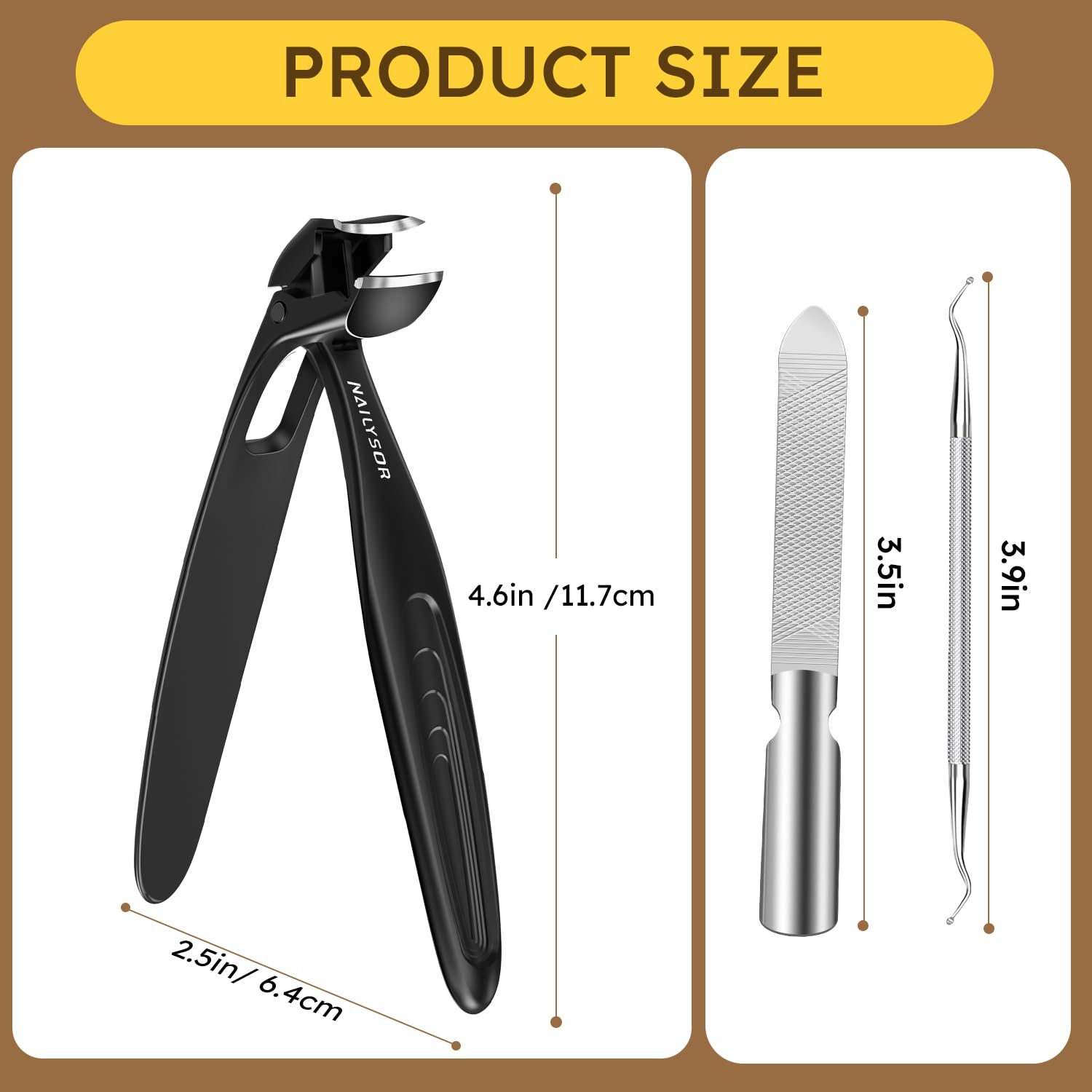 Nailysor senior-friendly nail clippers ideal for everyday use