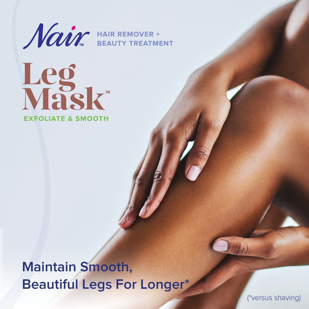 Leg area after Nair Leg Mask feels smoother