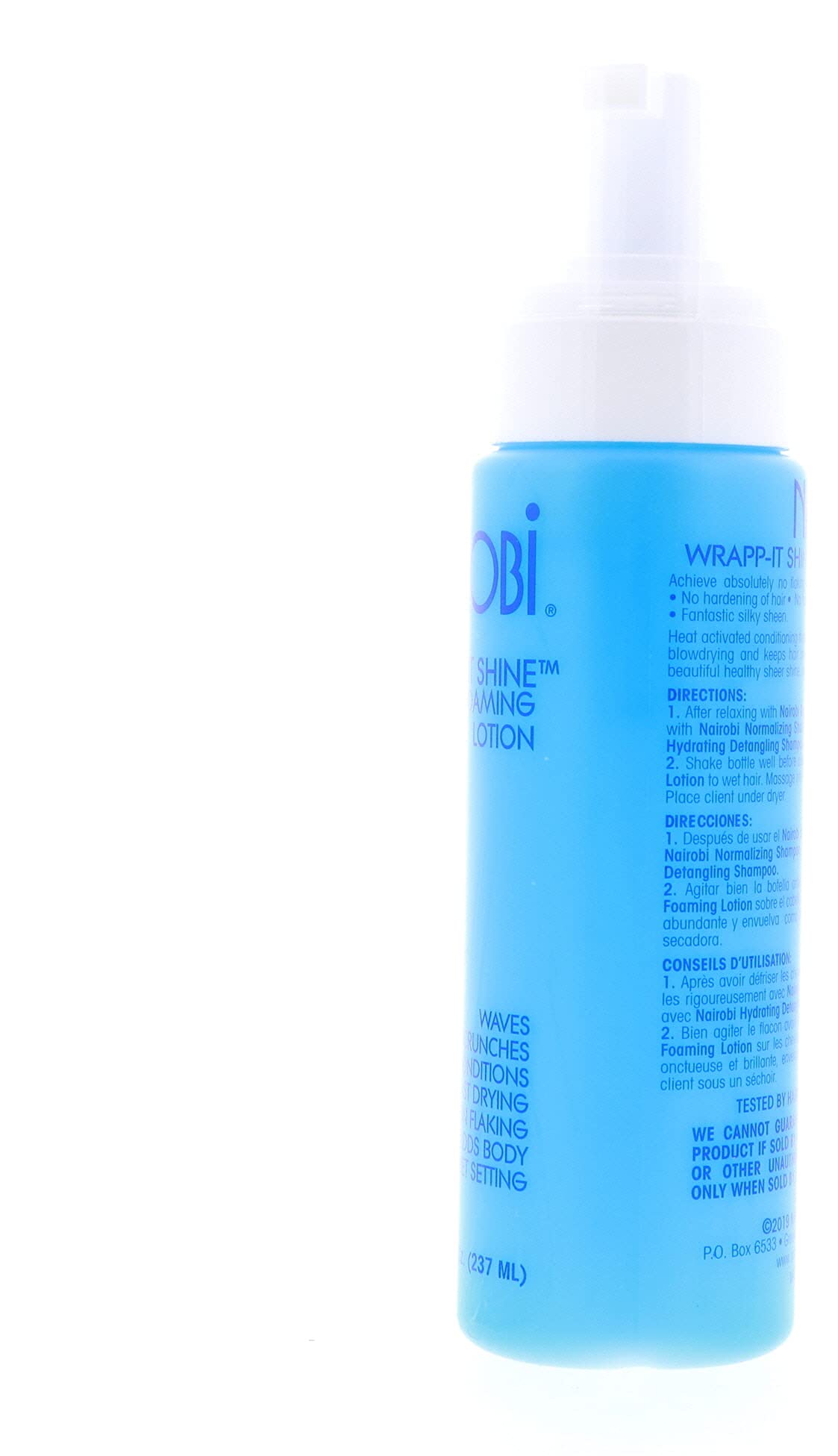 Nairobi Wrapp-It Shine-application-massage demonstrates easy distribution for wrap prep.