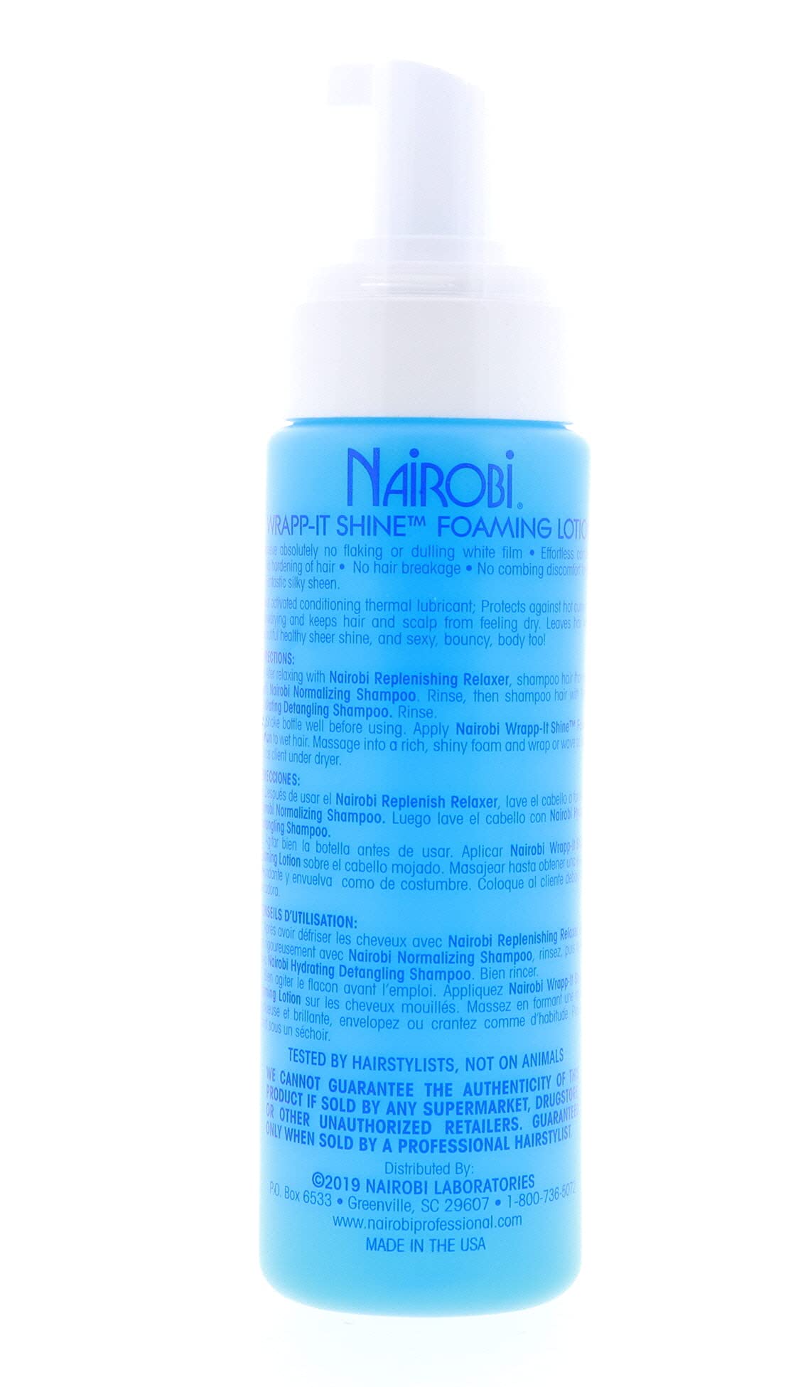 Nairobi Wrapp-It Shine-braiding-smoothing helps reduce frizz for neater wraps.