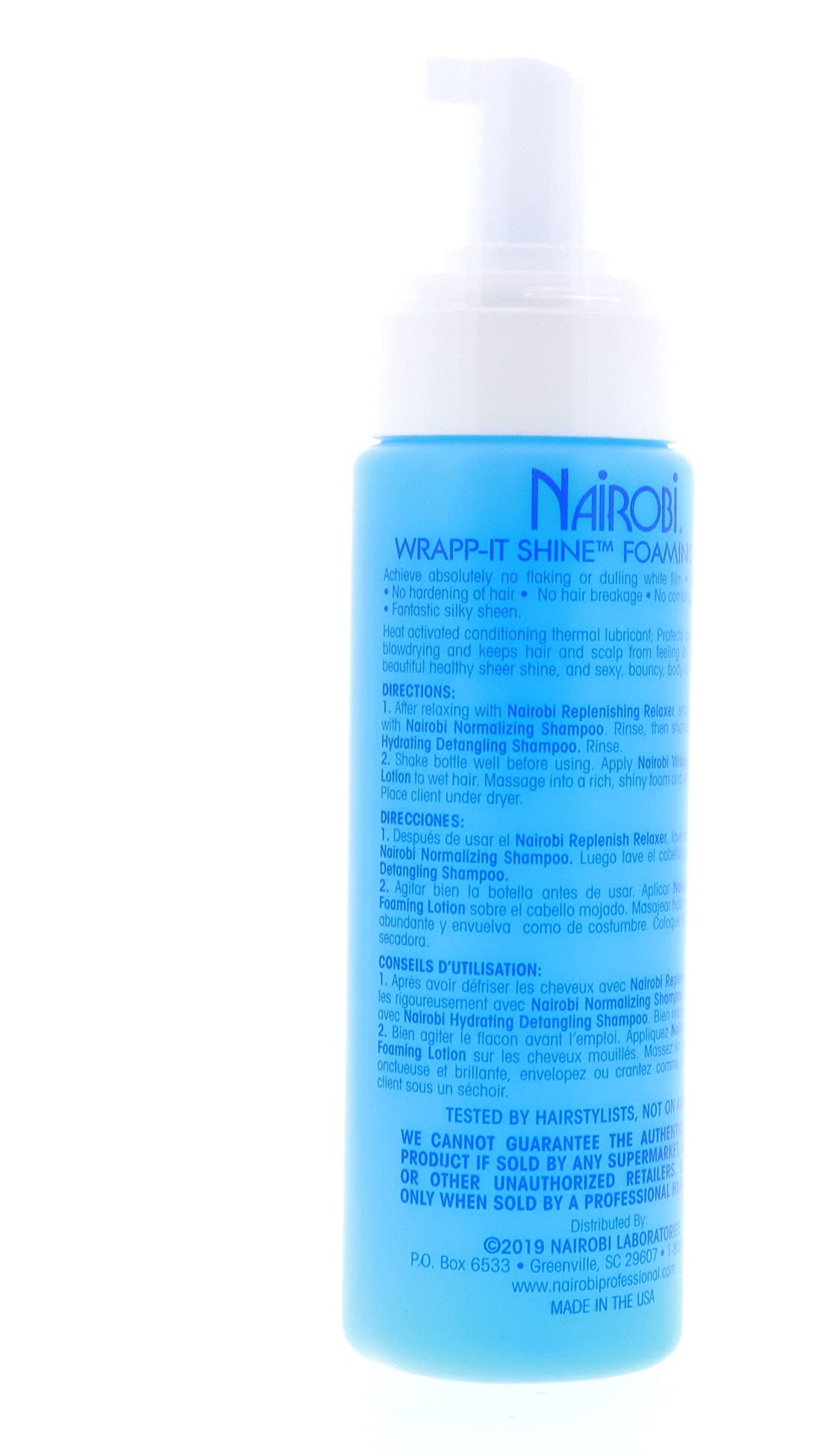 Nairobi Wrapp-It Shine-fragrance-soft-scent signals pleasant aroma during routine.