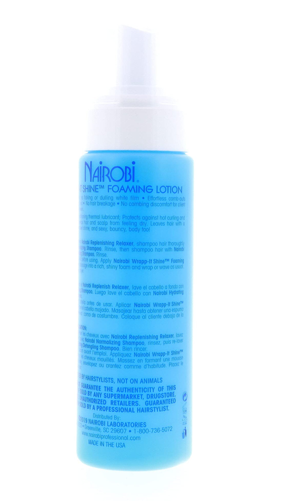 Nairobi Wrapp-It Shine-travel-size-8oz portable bottle for touch-ups on-the-go.