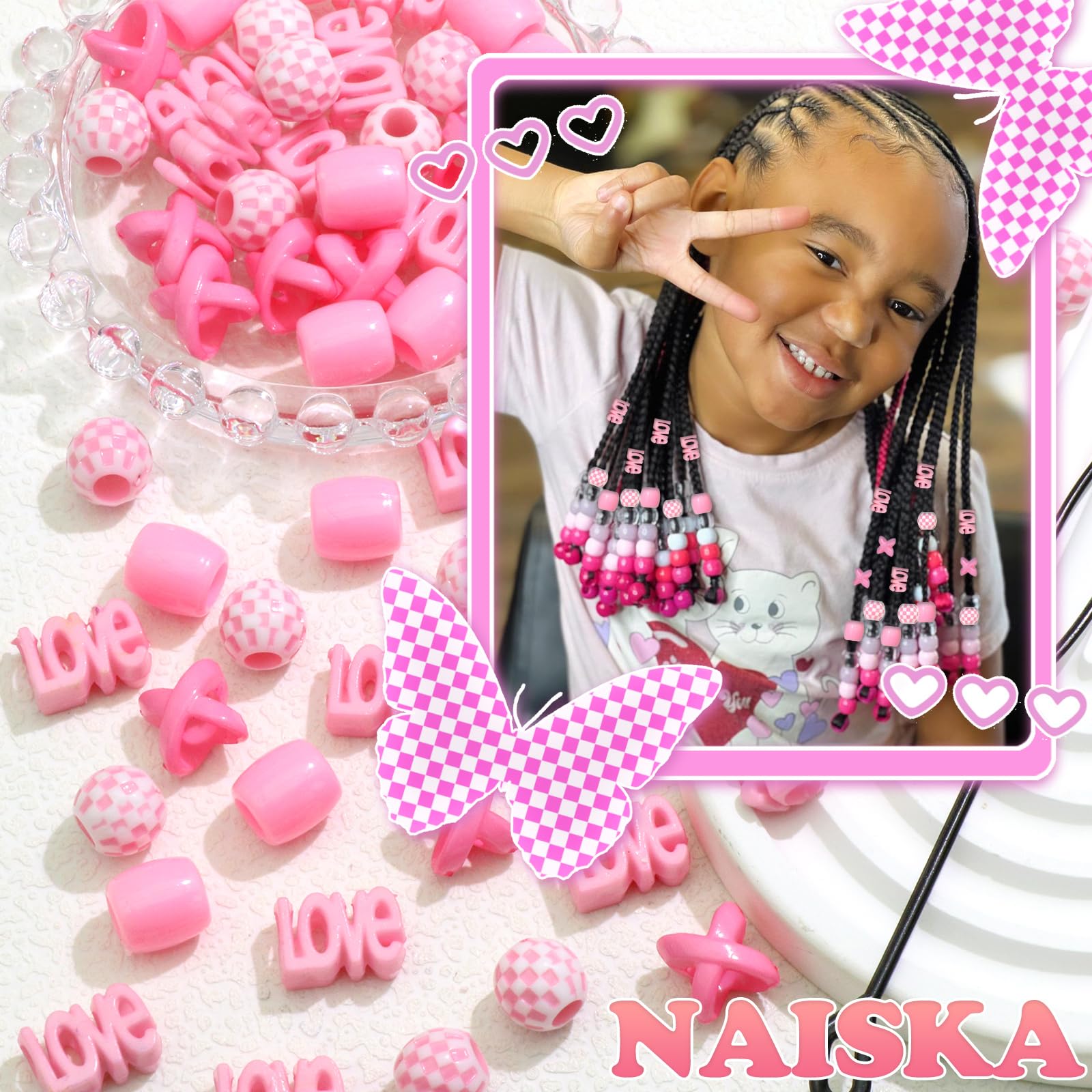 NAISKA hair cuff rings coils detail, versatile for various hairstyles