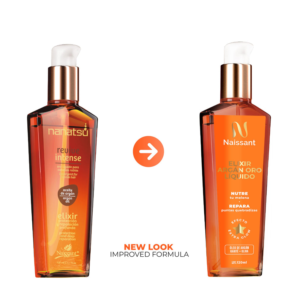 Naissant Elixir Argan Oil Hair Treatment smooths frizz and enhances color vibrancy.