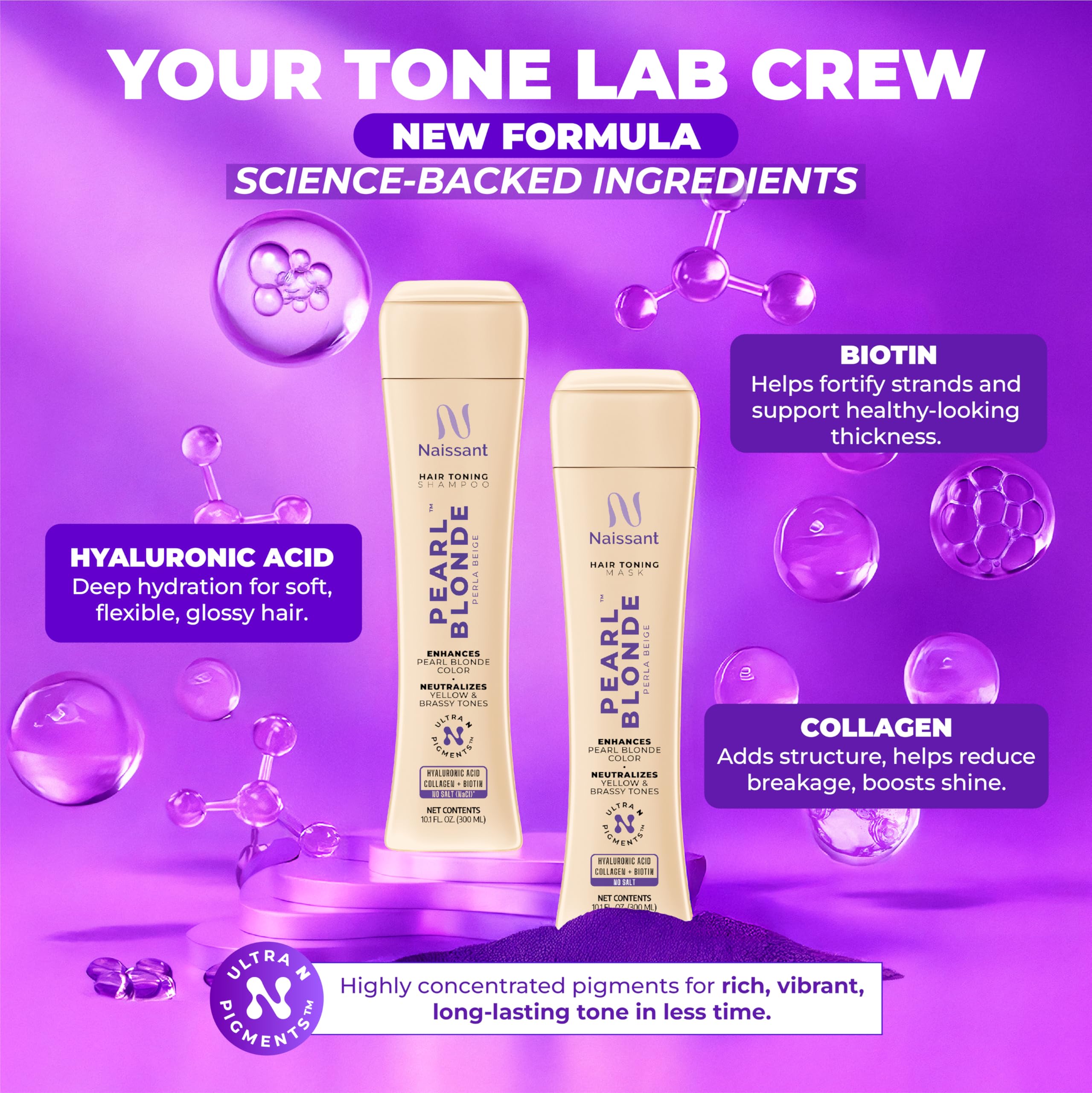 Naissant Honey Olive Oil Vitamin E Pro Vitamin B5 image suggests nourishment and shine.