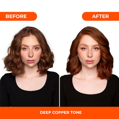 Naissant Irish Copper Hair Toning Mask in hands signaling gentle color care