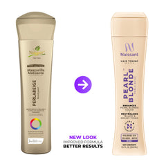 Naissant Pearl Blonde Purple Toning Mask packaging signals a clean, color-safe formula for color-treated hair.