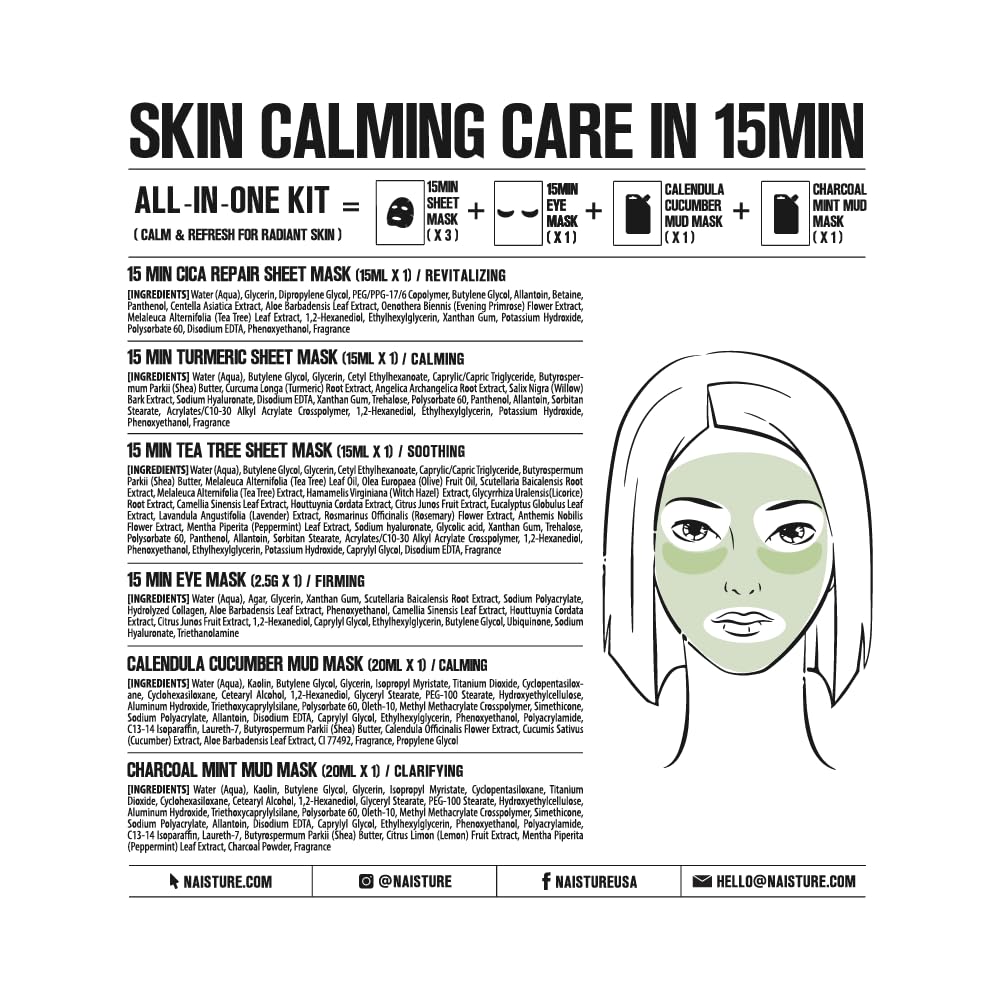 Naisture Rescue Me Kit complete routine image illustrating a quick, spa-like skincare ritual.