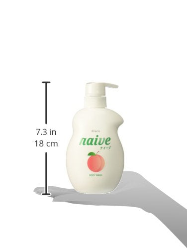 Naive Peach family-friendly use highlighting clean scent and gentle care