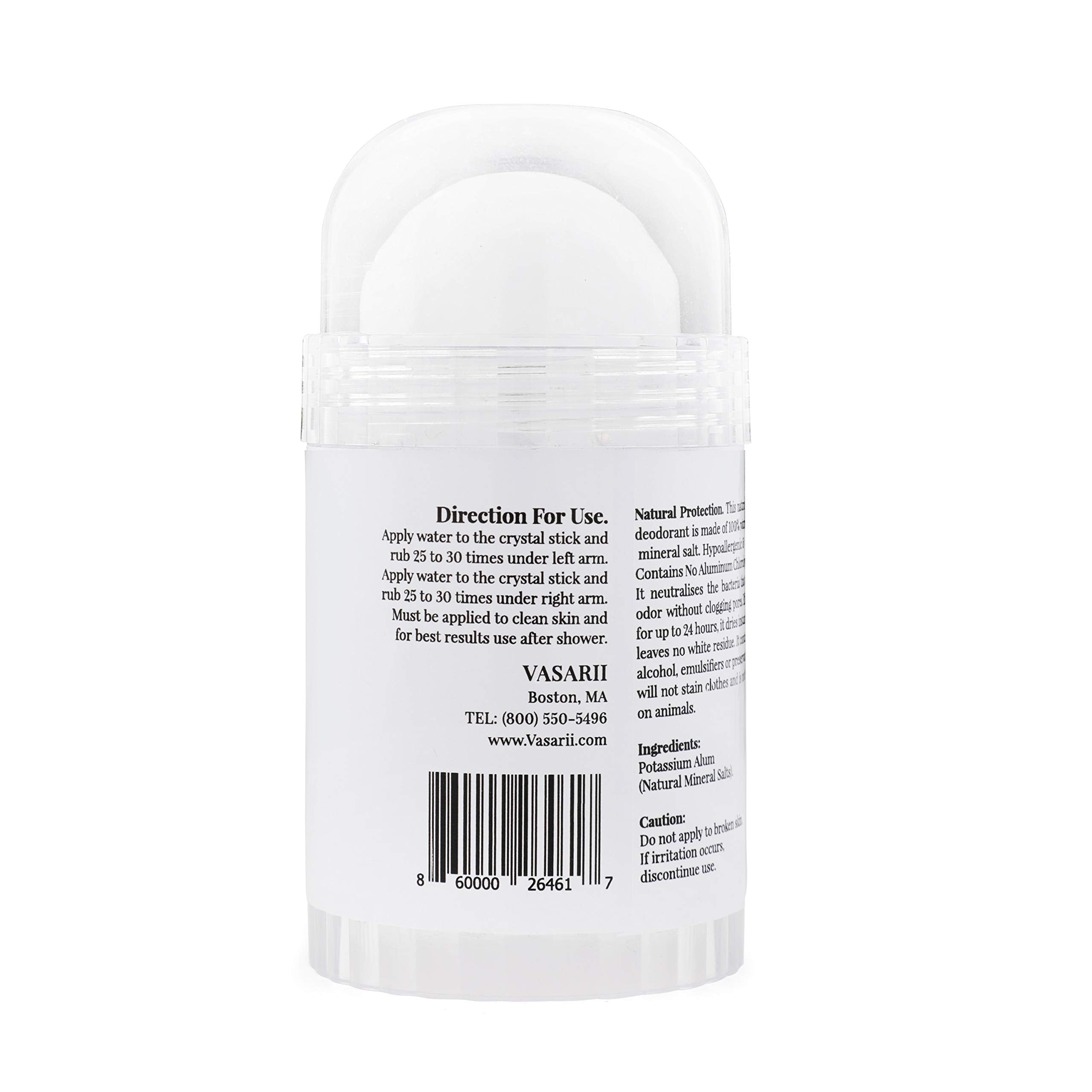 nakd. Thai Crystal Deodorant close-up shows mineral crystal surface for everyday use.