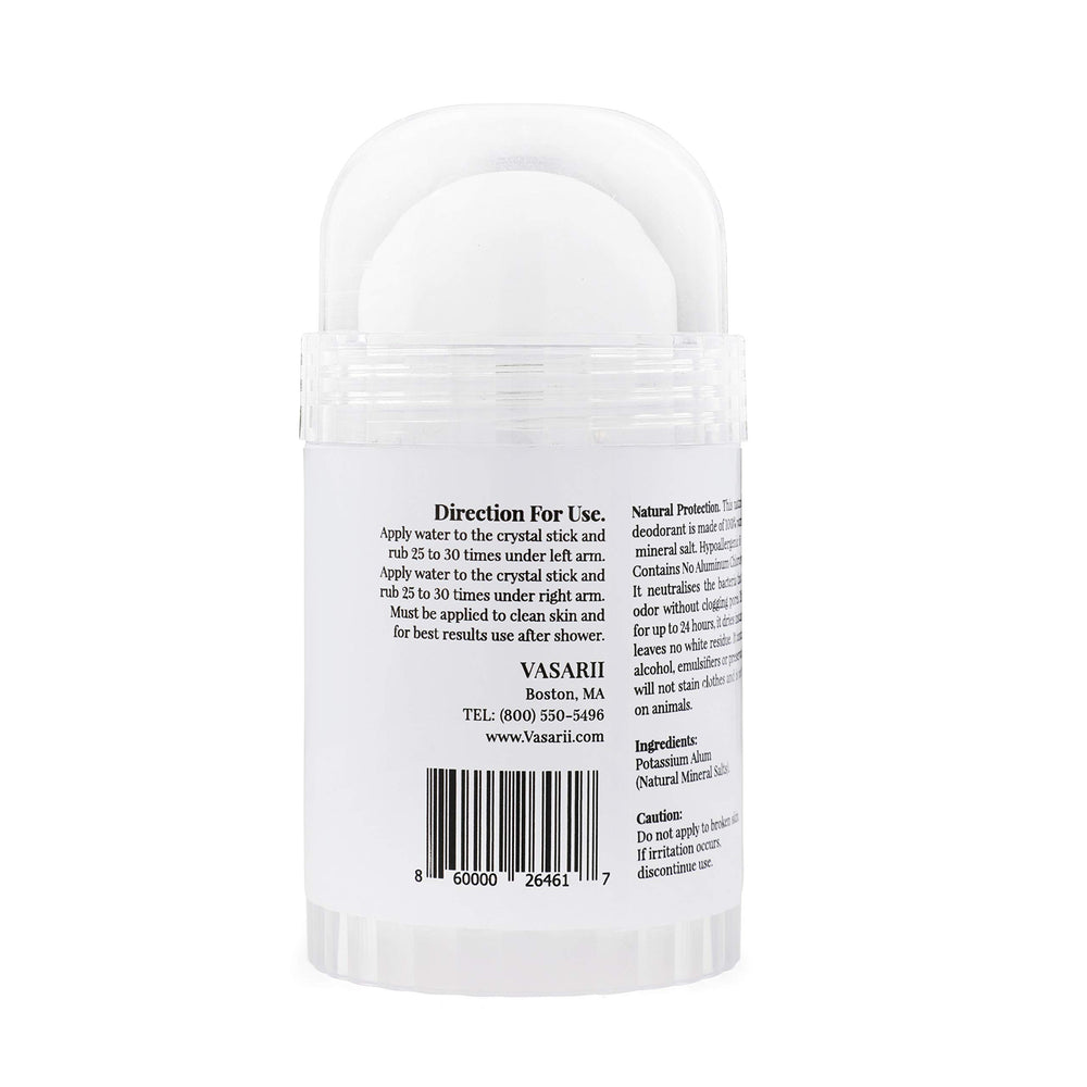 nakd. Thai Crystal Deodorant close-up shows mineral crystal surface for everyday use.