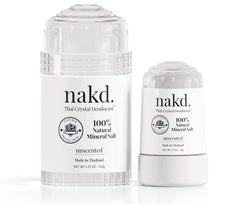 nakd. Thai Crystal Deodorant regular 4.25oz stick ready for daily use and odor control.