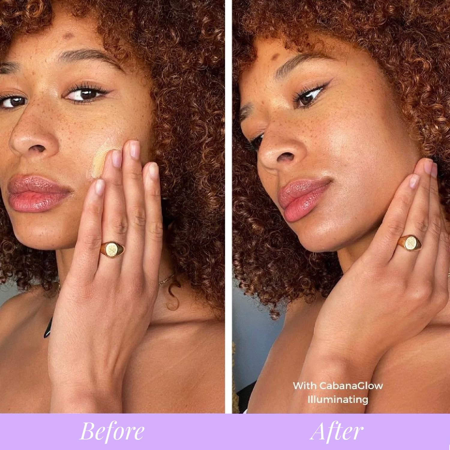 Naked Sundays CabanaGlow hydrating serum closeup, silky texture improves moisture