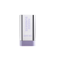 Naked Sundays SPF50 Clear Glow Sun Stick applied on face for invisible protection