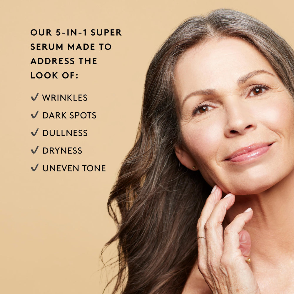 Naked & Thriving Illuminate serum dropper in use for easy application