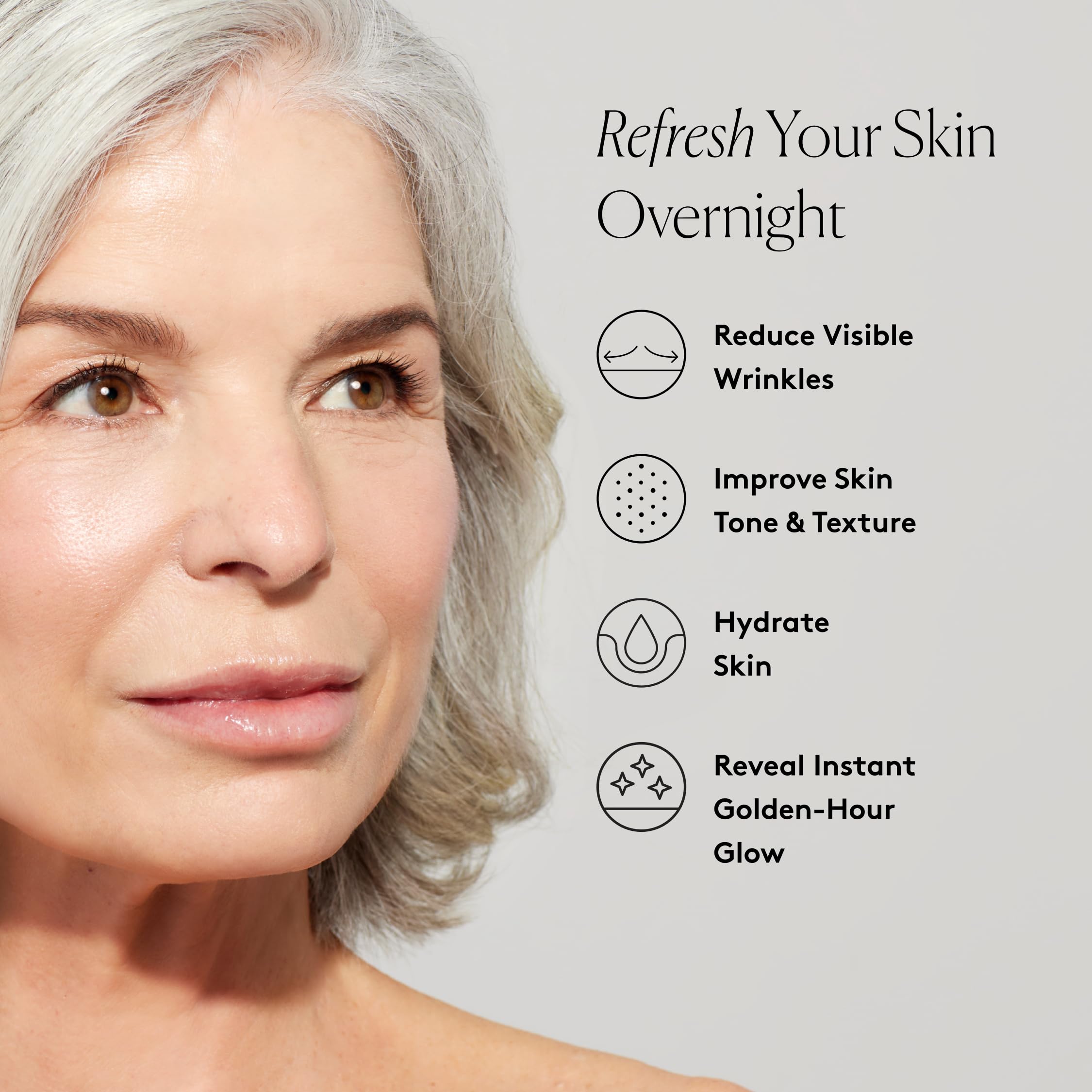 Naked & Thriving Night Set label close-up showing vegan ethics and eco packaging.
