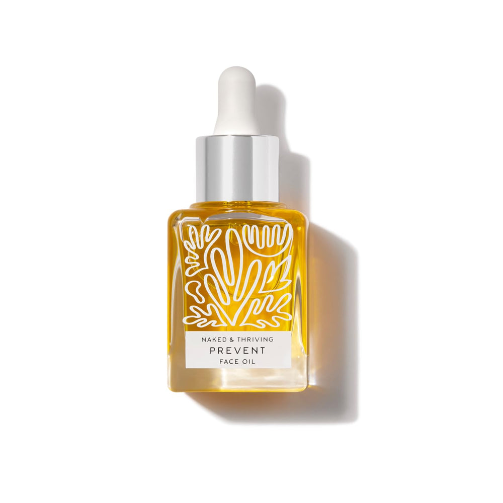 Naked & Thriving Prevent on counter suggests a dewy, youthful glow.