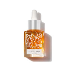 Naked & Thriving Rejuvenate oil application shot suggests an easy daily ritual.