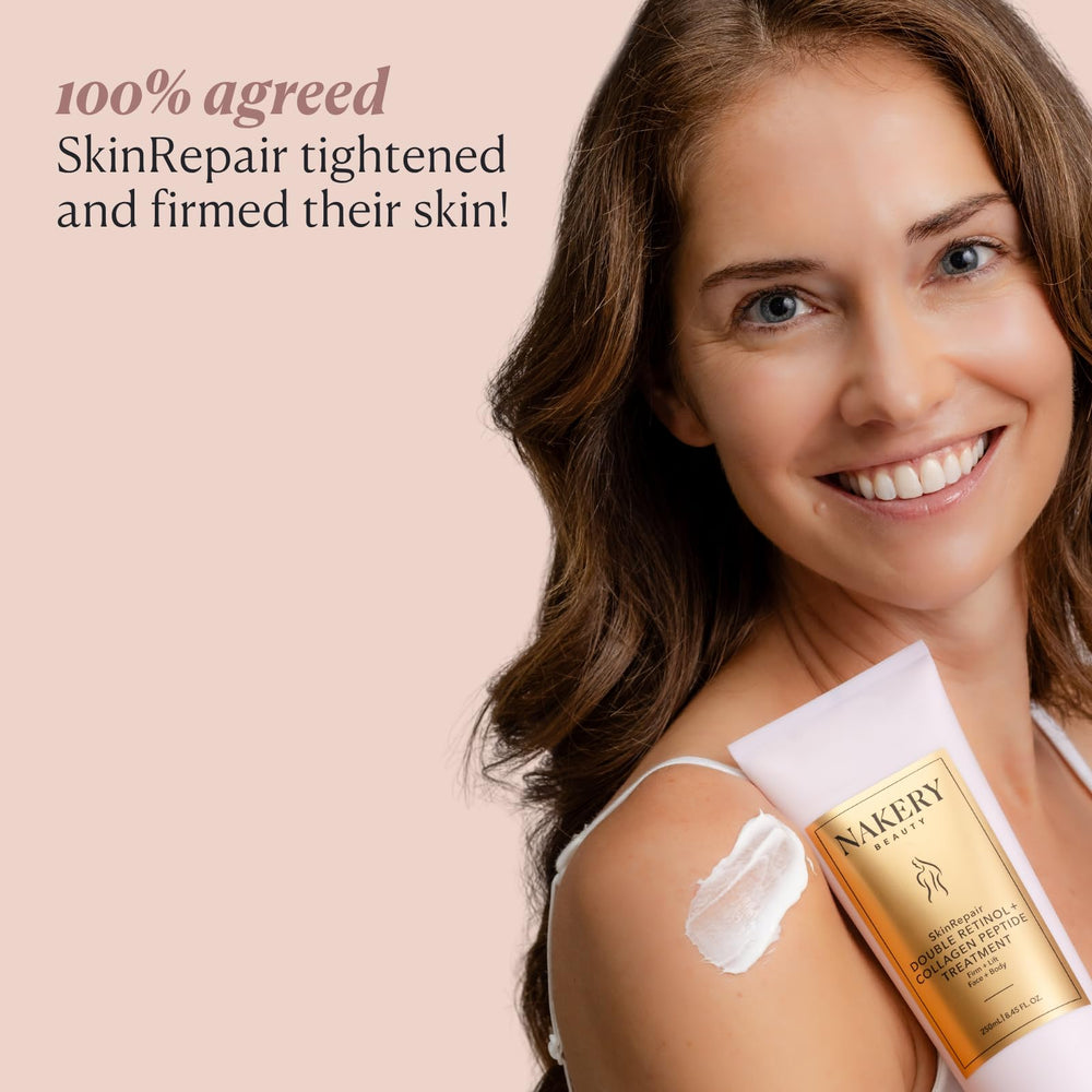 Nakery Beauty Retinol Cream ingredients highlight collagen and hyaluronic acid for plump, moisturized skin
