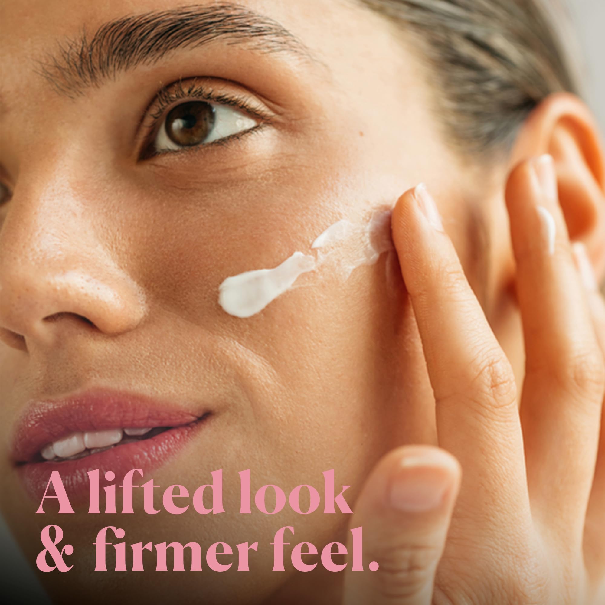 Nakery Lift-Tox memory foam texture glides smoothly to lift sagging areas.