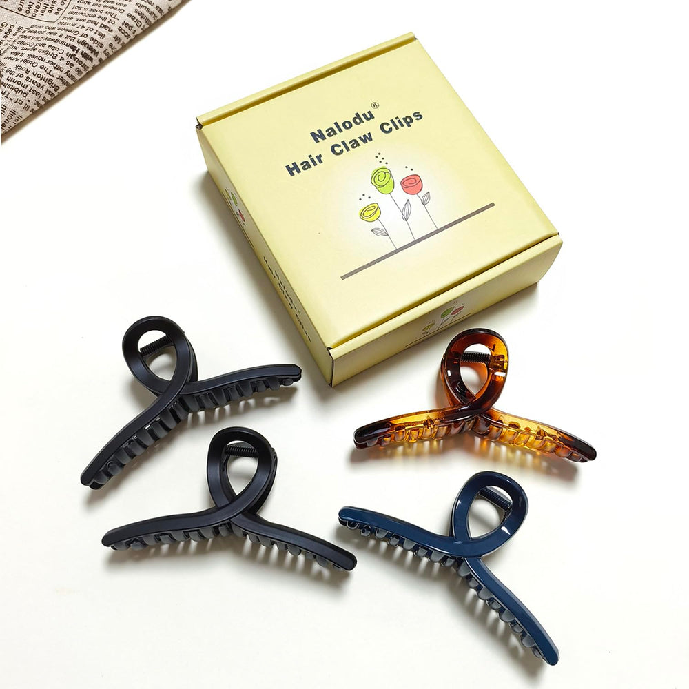 Nalodu hair claw clip ideal for thin hair with a strong grip that lasts.