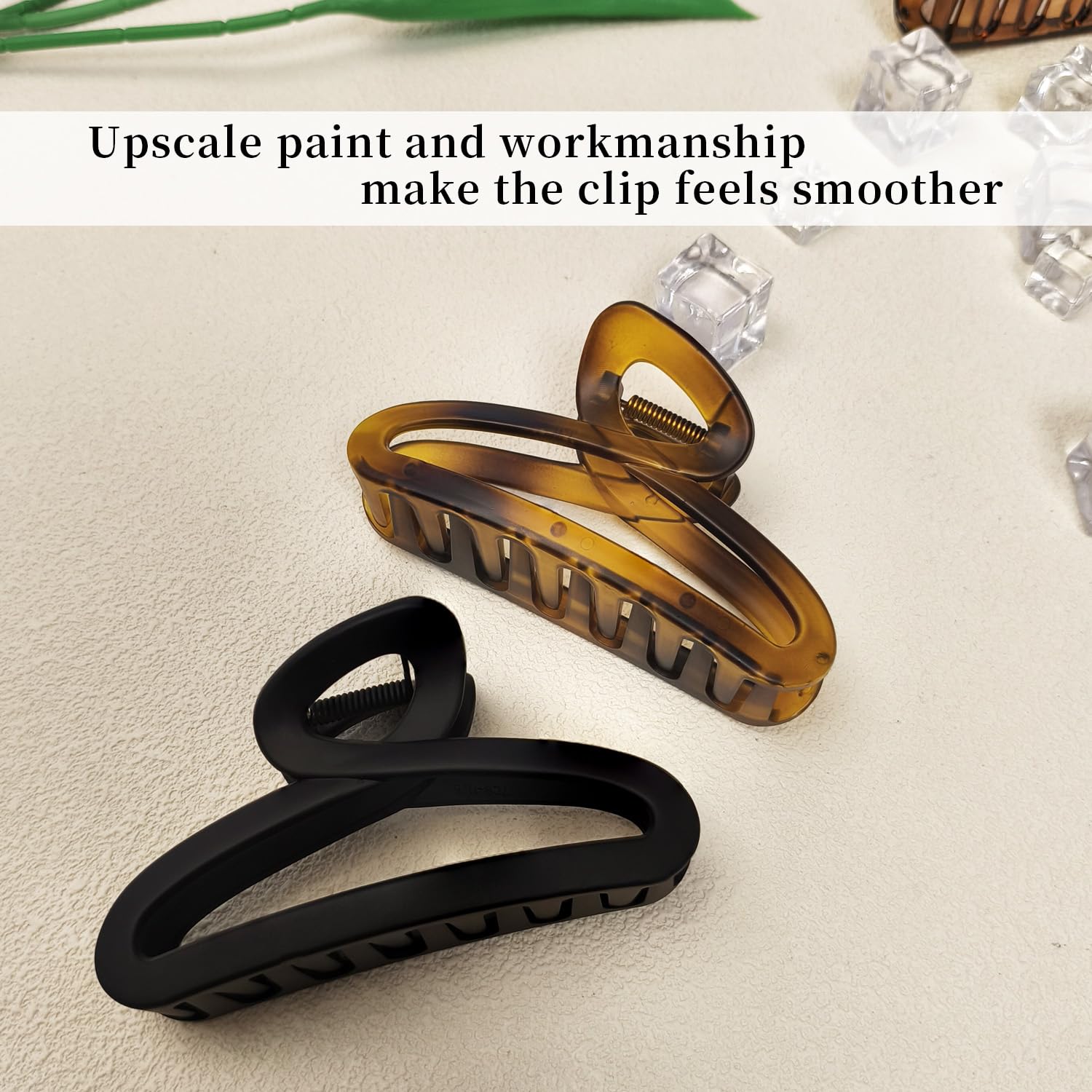 Nalodu non-slip teeth hair clip emphasizes strong grip reducing readjustments.