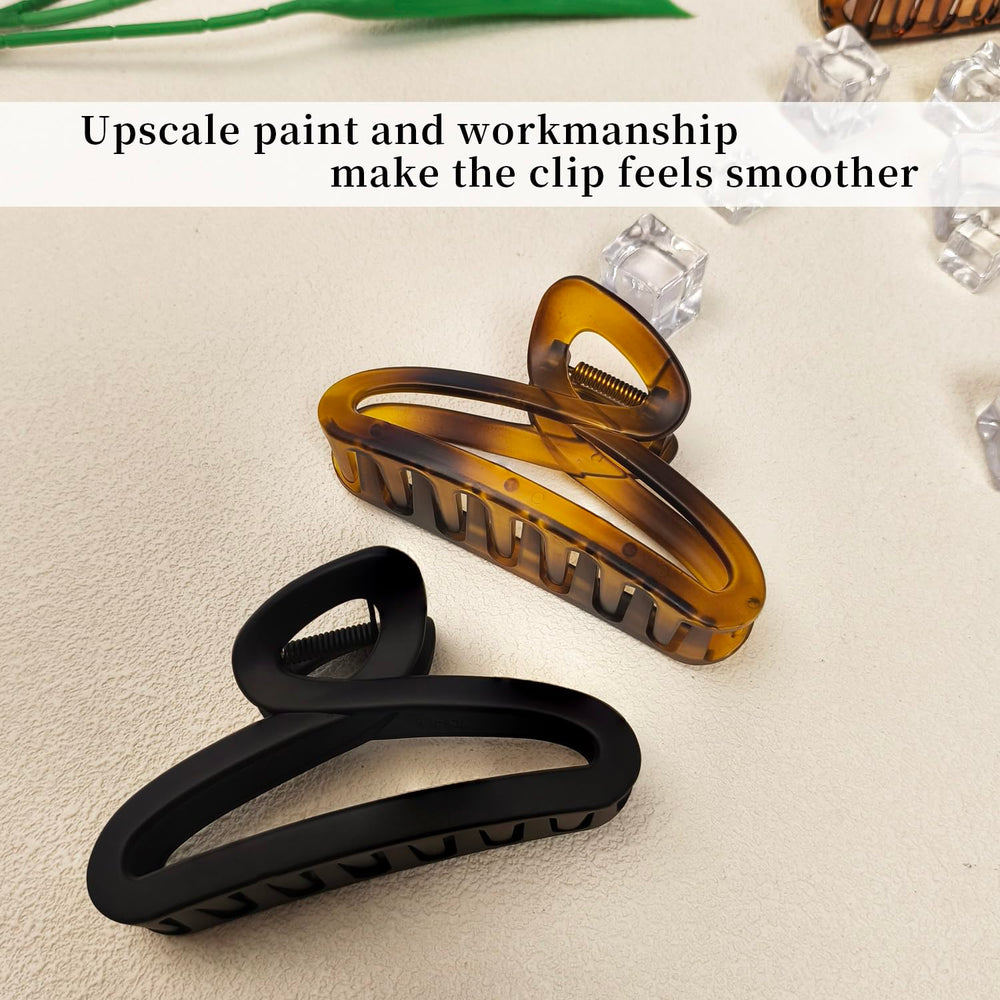 Nalodu non-slip teeth hair clip emphasizes strong grip reducing readjustments.