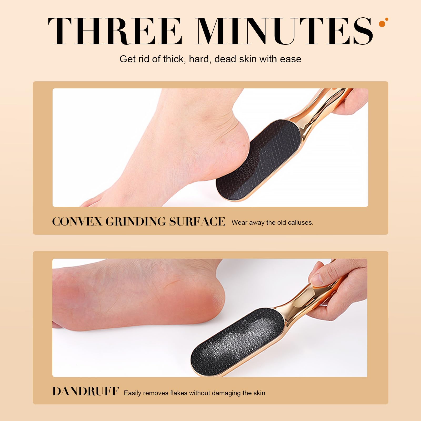 Nano Glass Foot File close-up on its glass surface for effective callus removal