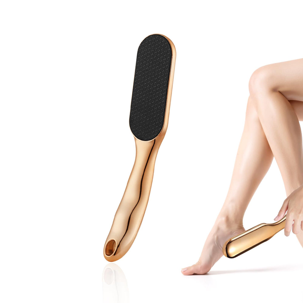 Nano Glass Foot File held in hand showing ergonomic handle for comfortable at-home pedicures