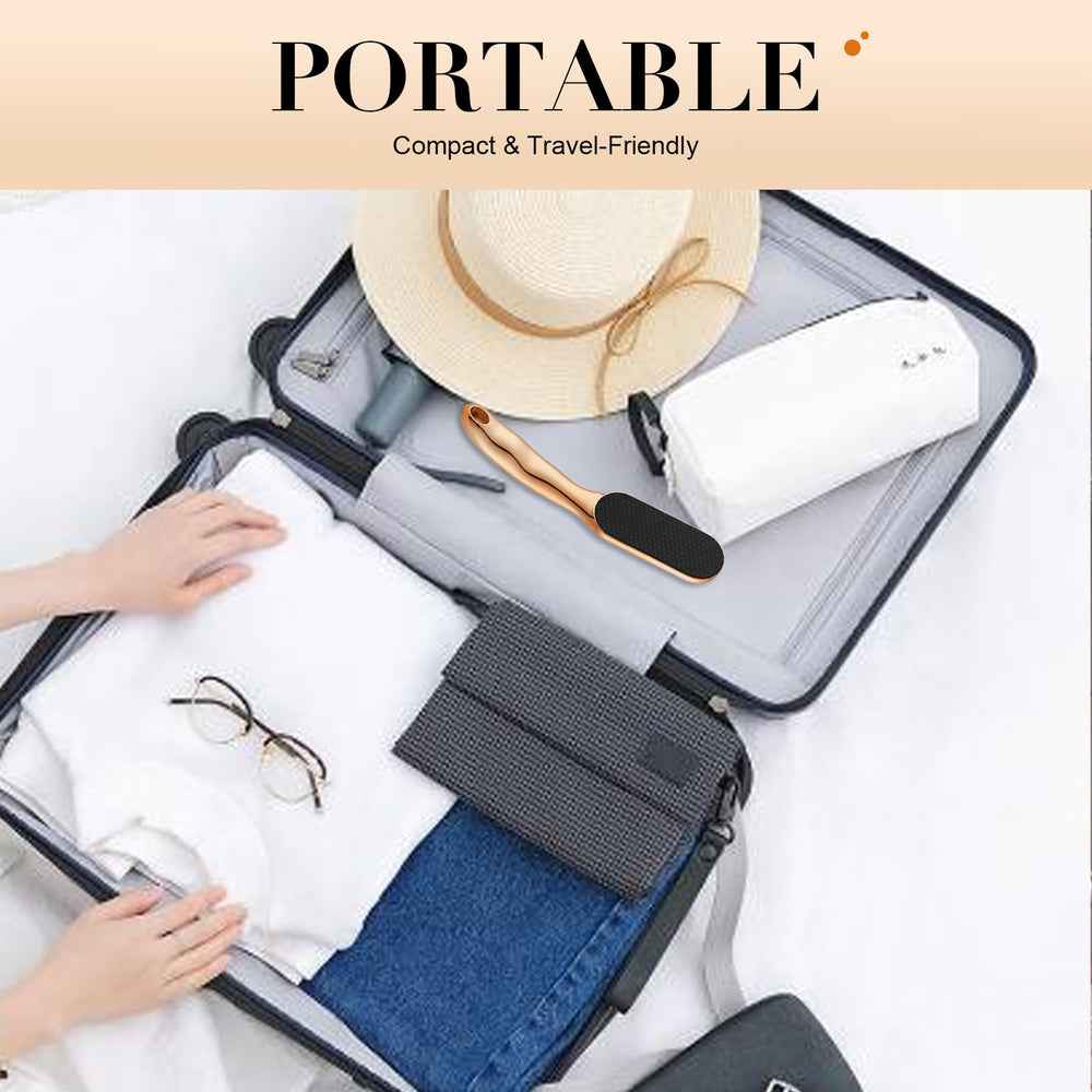 Nano Glass Foot File comes with travel storage bag for portable foot care