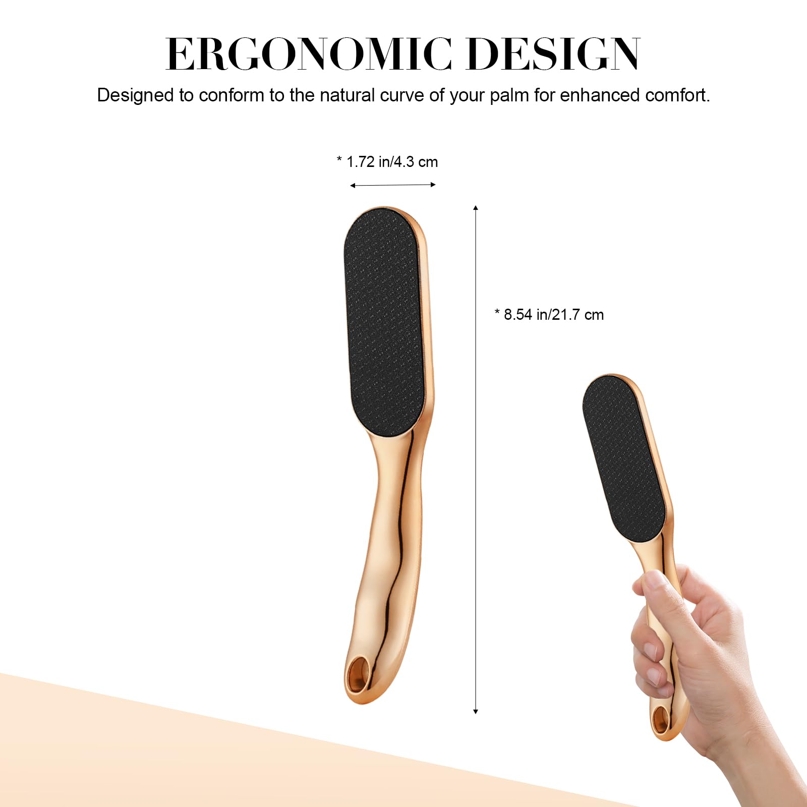 Nano Glass Foot File used on wet feet for smooth dead-skin removal
