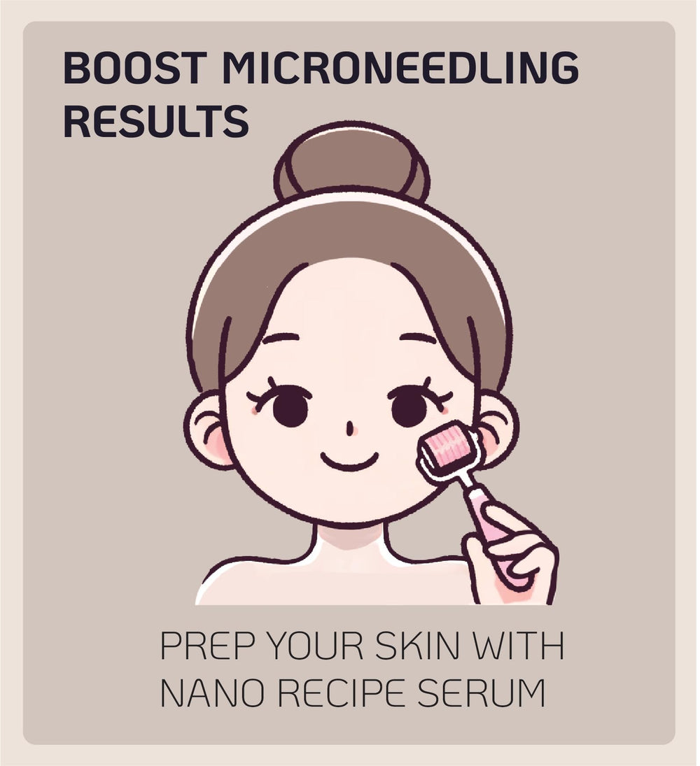 Nano Recipe routine shot suggests smooth integration into daily skincare rituals.