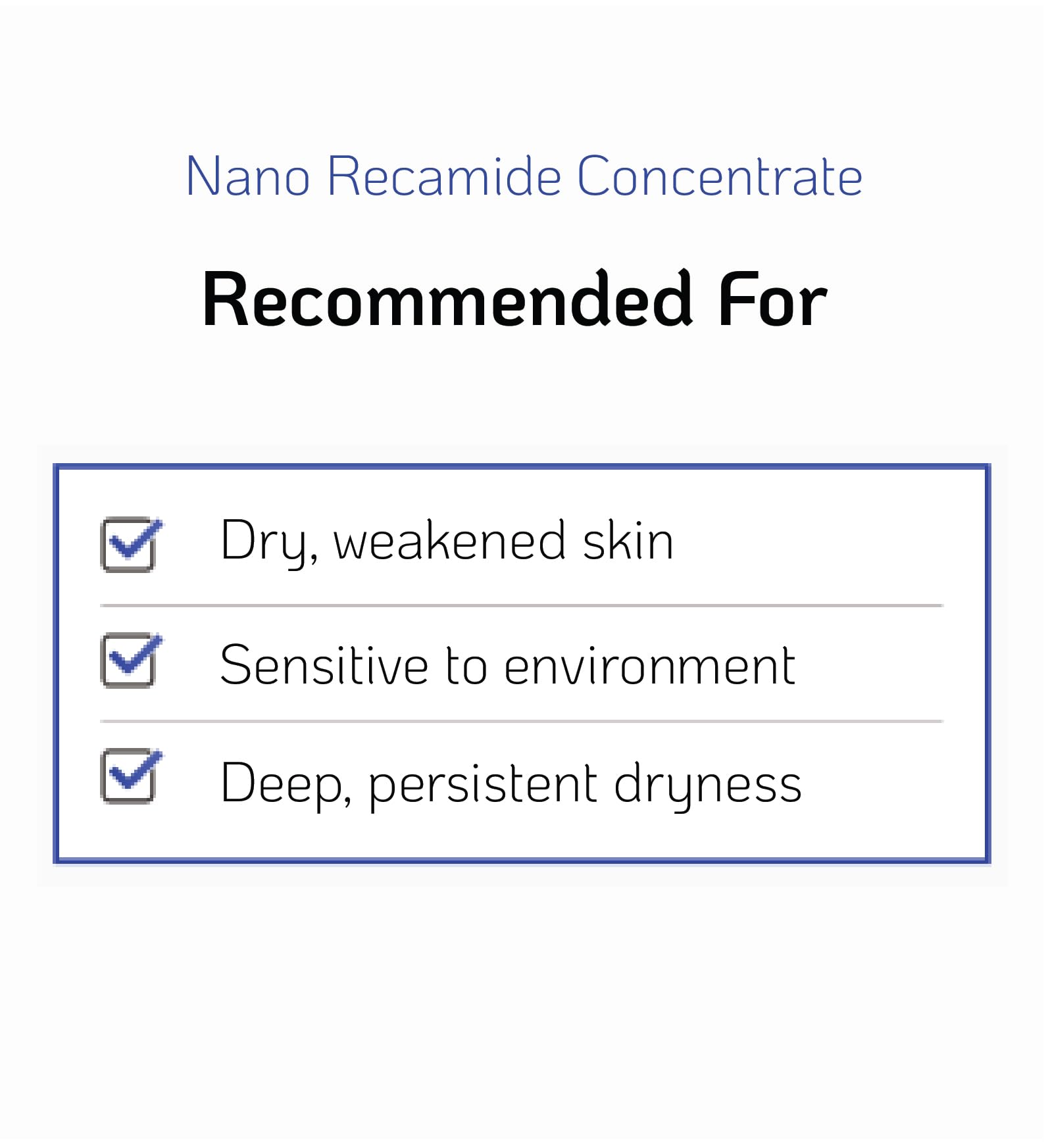 Nano Recipe ceramide concentrate freeze-thaw stability for year-round use