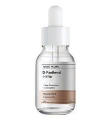 Nano Recipe D-Panthenol jar highlights hydration for skin and hair.